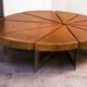 tavolo legno a spicchi design